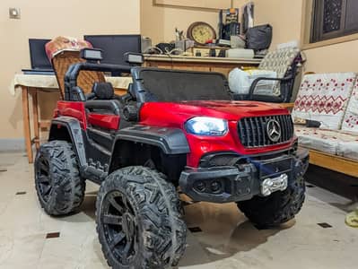 Mercedes 4x4 Pickup 12v | Big Size | Rubber EVA Tyres | 5 Motors
