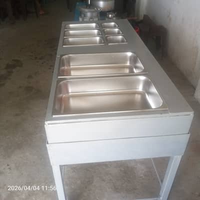 Deep freezer and Bain Marie counter