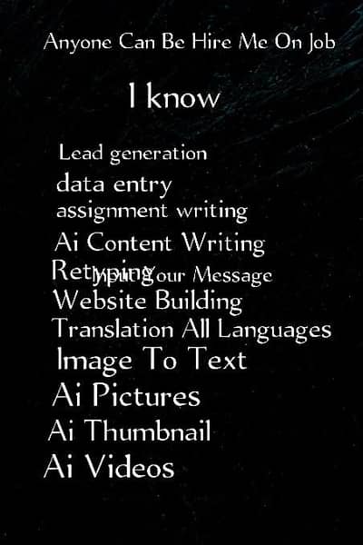 Freelance Services – Lead Generation, Data Entry, AI Content & More