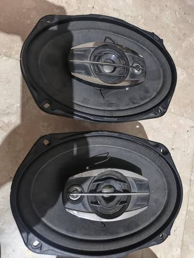 Rock Mars and JVC speakers pair