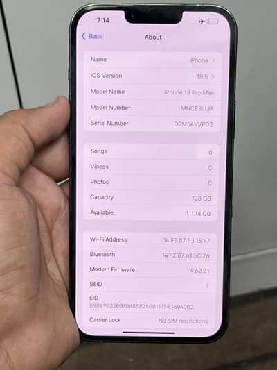 Iphone 13 Pro Max 128Gb PTA Approved