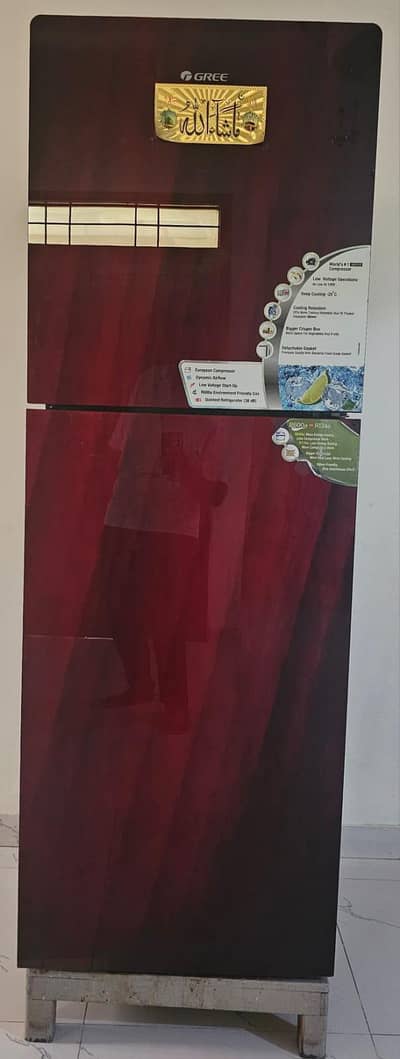 Frosted glass door fridge for sale | like new