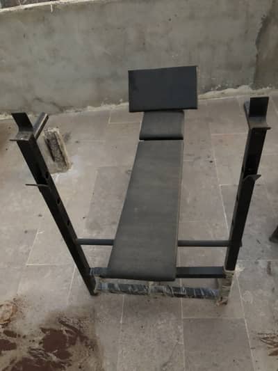 Heavy Duty Gym Bench with Weight Plates – Complete Set