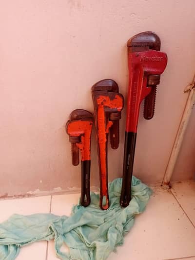 Pipe Wrench Set Of Three