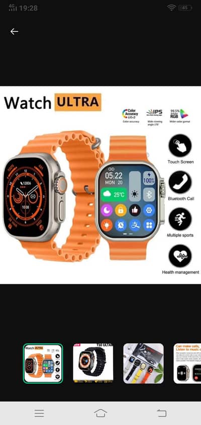 T10 Ultra 2 Smart Watch Bluetooth 5 Heart Rate Fitness Tracker