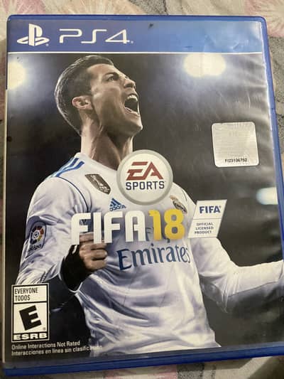 FiFA. 18 PS4 GAME CD