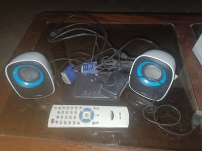 TV device with VGA Cable , Speakers,DC power adapter & remote for sale