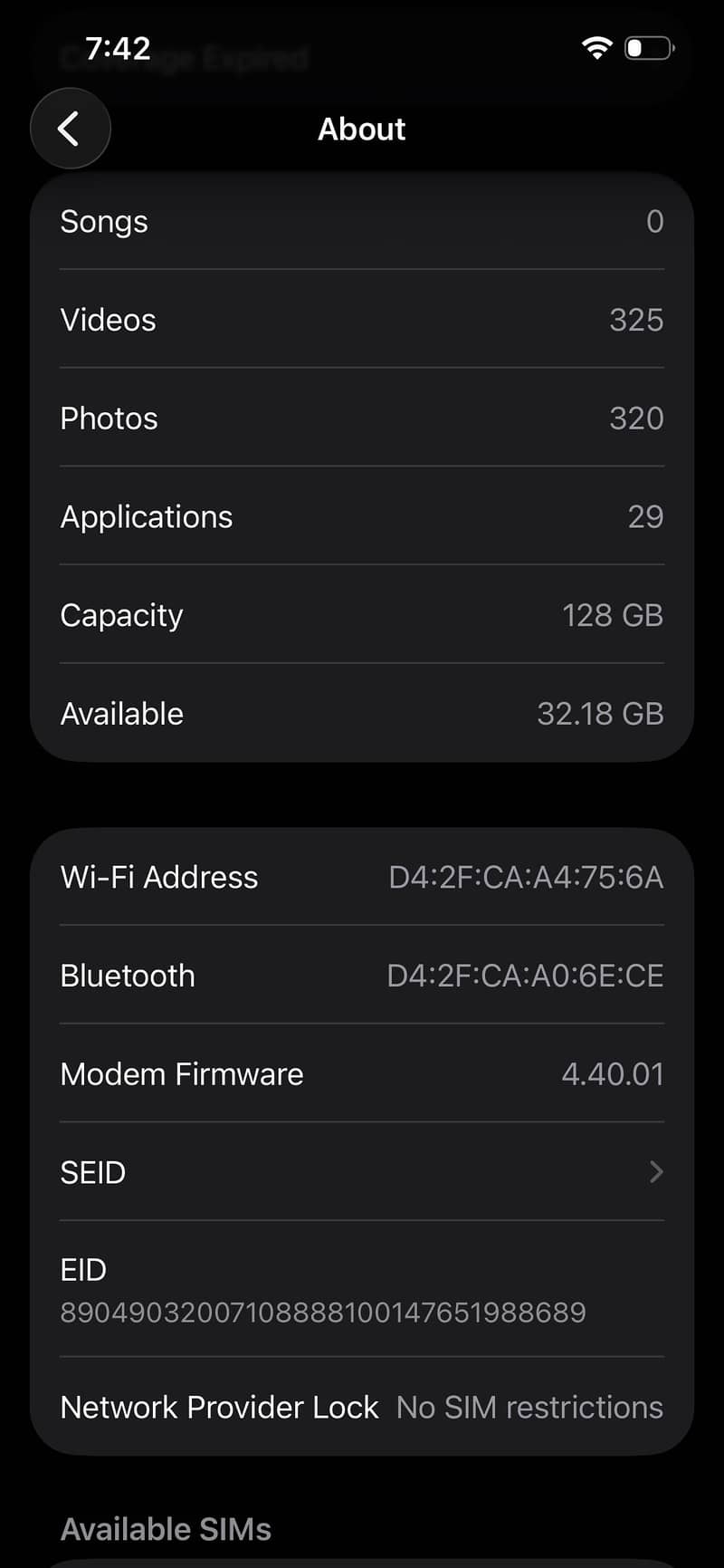 Iphone 14 factory unlock LL/A model 5