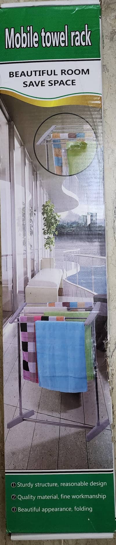 Mobile Towel Rack Floor Standing Towel Rack