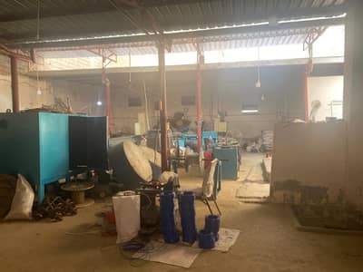 480 Square Yards Corner L-Shape Factory for Sale KDA Leased Dual Street Entrance