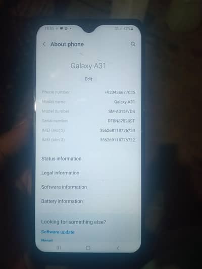 Samsung A31 urgent for sale
