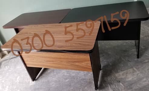 Office study table, computer desk, workstation, staff table chair, rac