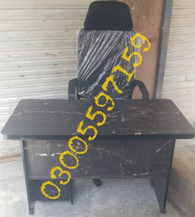 Office study table, computer desk, workstation, staff table chair, rac