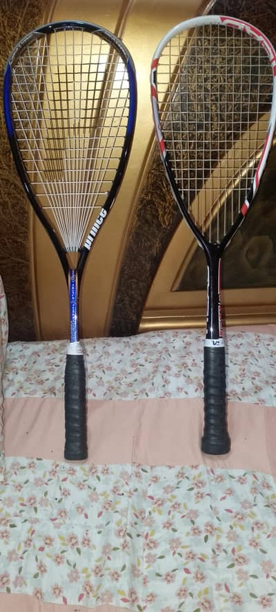 Original Head and Prince squash rackets