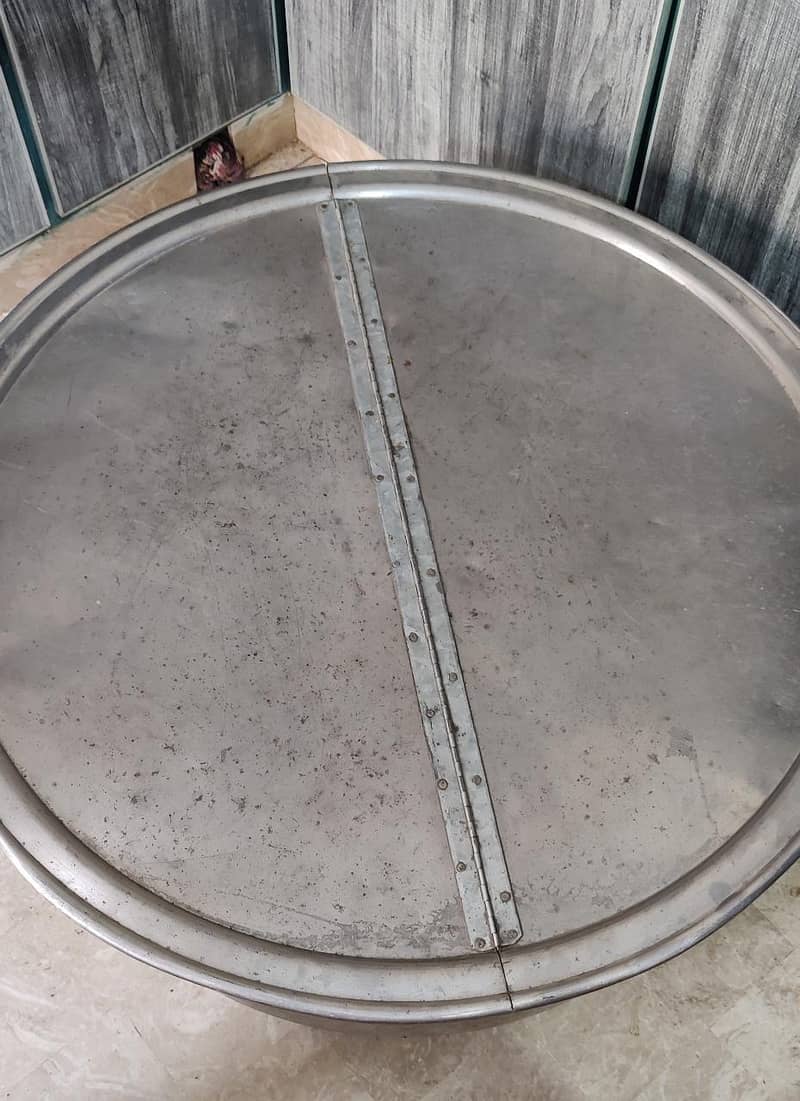 جمبو سٹینلیس سٹیل دیگ + ڈھکن | چنے | ہیوی گیج | لاہور 0