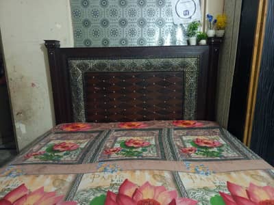 wooden bed with mattress five star 8 inch madicated