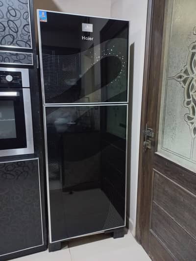 Haier 14 Qft Fridge Glass Door