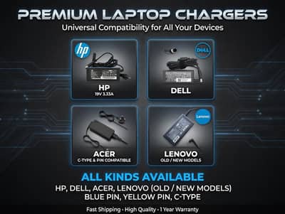 All brands laptop chargers available
