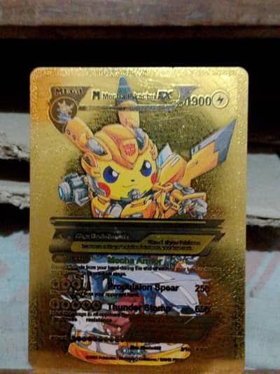 Mega Mecha Pikachu Ex Golden foil Hp 1900