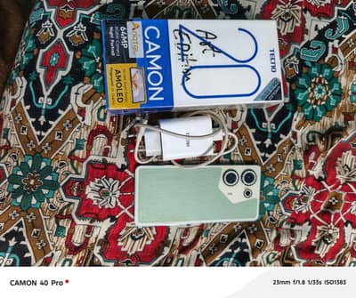 Tecno Camon 20 For Sale whatsapp no# 03194850642