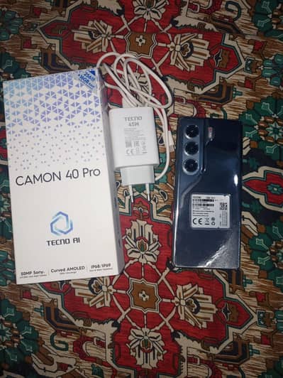 Tecno Camon 40 Pro Brand New Whatsapp no# 03194850642