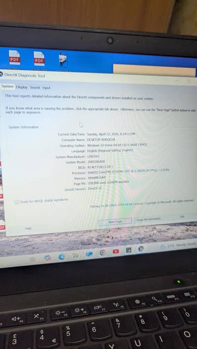 Lenovo i5 5th gen 10/10