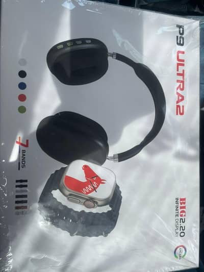 WIRELESS HEADPHONES ULTRA P9 WITH BOX FULL NEW CONDITION