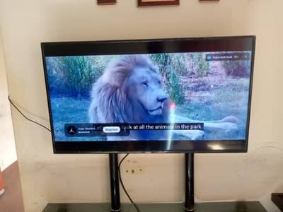 Hair LED Tv Miracast 40 inch and Led Trolly