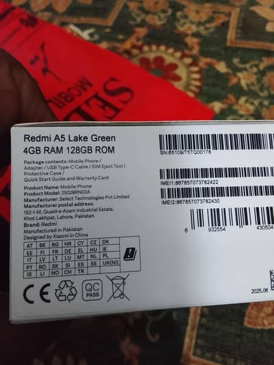 Redmi a5 only one day use  4  128