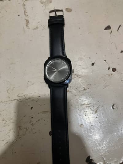 black leather straps  water resistent