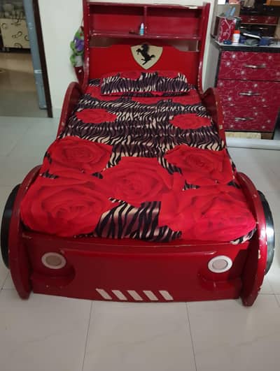 Single Bed Car  Style Boys & Crown Bed for Gorls