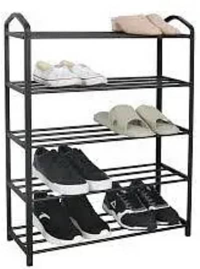 5 layer iron shoe rack folding rack pora iron rack