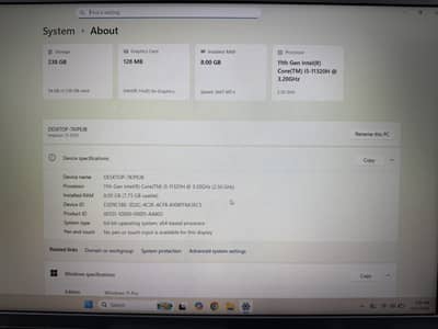 Dell Inspiron 15 - 5510 – core i5-11th gen | 8gb ram | 256 gb ssd