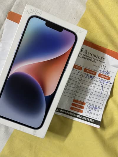 Iphone 14 plus jv 128 new look 10/10