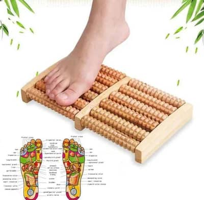 wooden foot massager 6 Roller
