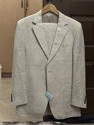 John Lewis Men 2 Piece Suit - Unused - Bought from UK - Light Grey/Be