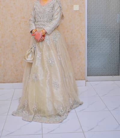 Off White lehnga and kurti