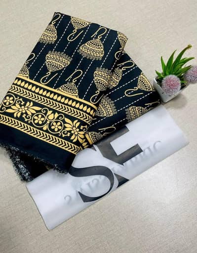 3 Pc Unstitched Suit Maria B Inspired Red Organza Embroidered