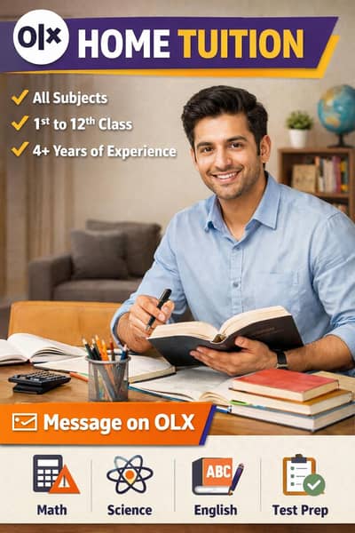  Home Tutor Available | After 6 PM | Limited Slots