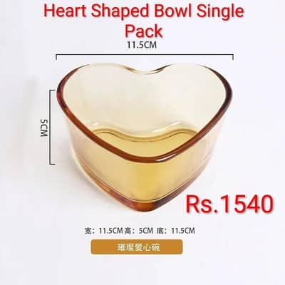 Amber Glass Bowl Microwave Resistant Household Use
