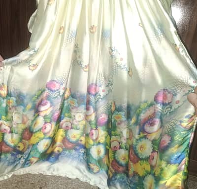 silky soft butterfly colour frock 