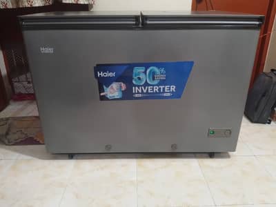 Haier Double Door Deep Freezer for sale. Slightly used. Just like new