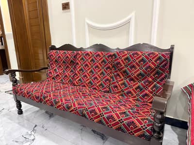 Pure wood sofa 5 seater