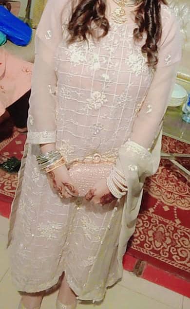 full length shirt. . dupatta and trouser full dress