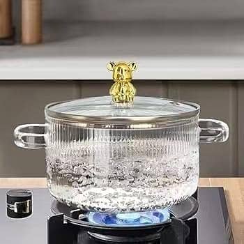 glass cookware cooking pot