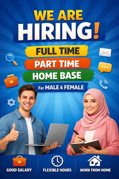 Urgent Hiring male & female for office work