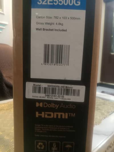 Sky worth by Orient Brand New Led Tv with wall mount