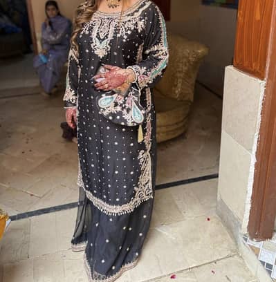 fully embroidery wedding wear dresses