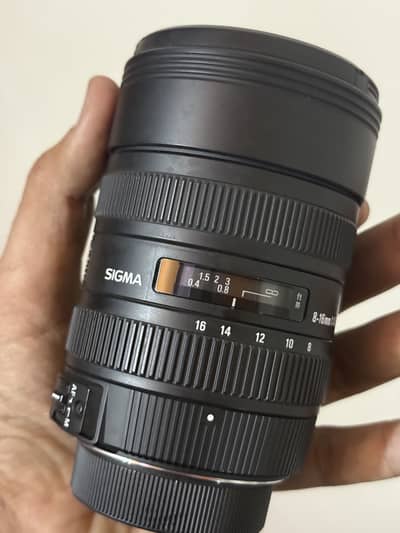 sigma 8-16mm fish eye wide lens for Nikon