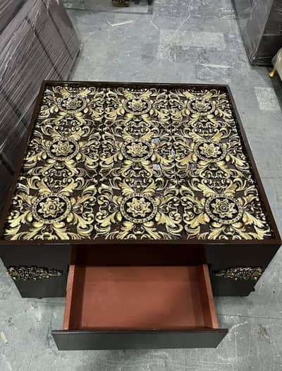 Centre table with glass